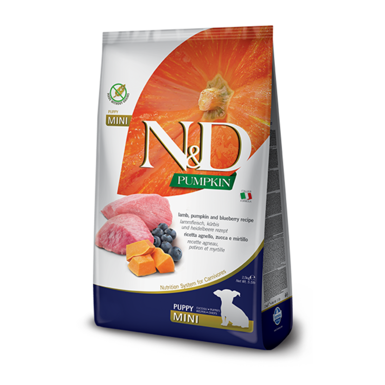 Farmina N&D PUMPKIN Puppy Lamm, Kürbis & Granatapfel Mini