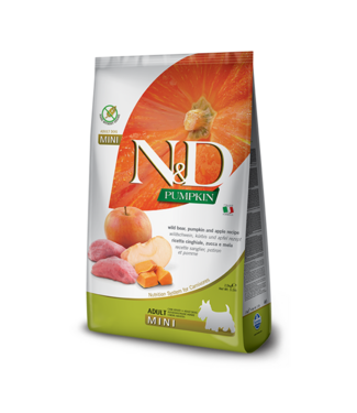 Farmina N&D PUMPKIN Adult Wild Boar, Pumpkin & Apple Mini