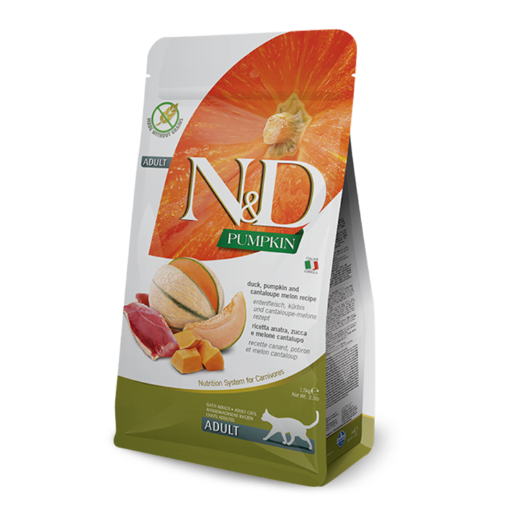 Farmina N&D PUMPKIN Cat Adult Duck, Pumpkin & Melon
