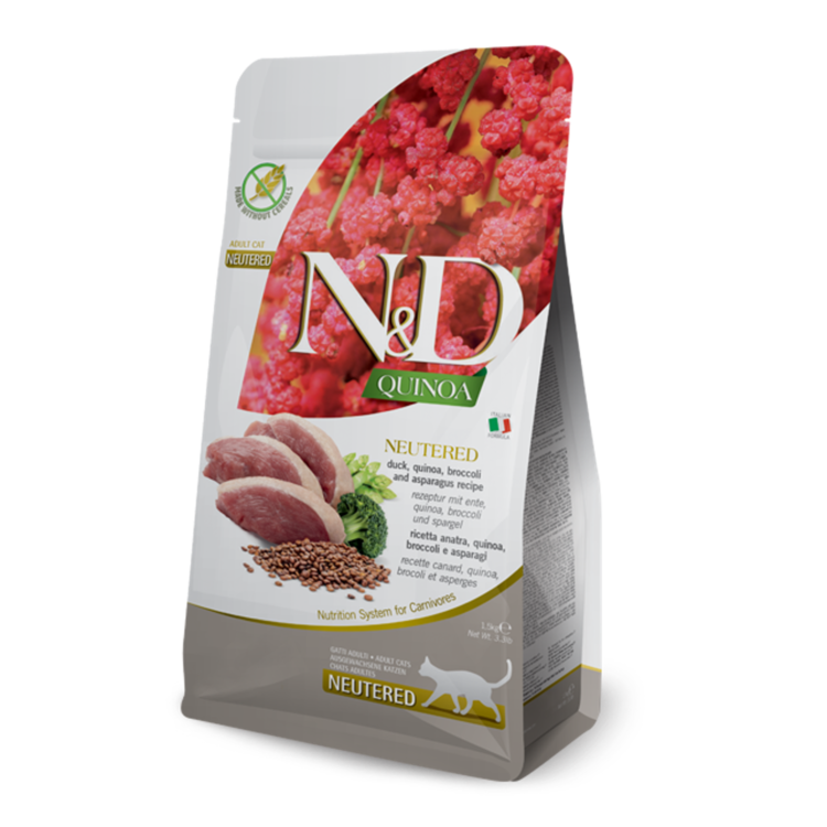 Farmina N&D QUINOA Kat Gecastreerd