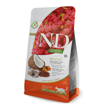 Farmina N&D QUINOA Kat Huid & Vacht Haring