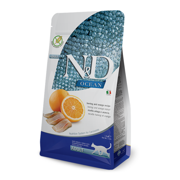 Farmina N&D OCEAN Cat Adult Herring & Orange