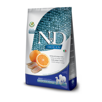 Farmina N&D OCEAN Adult Haring & Sinaasappel Medium/Maxi