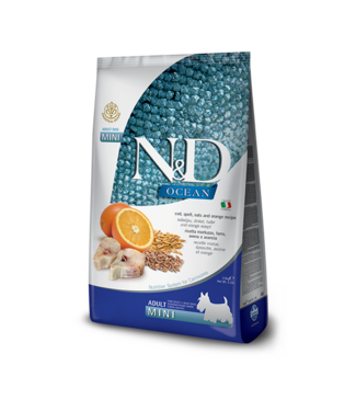Farmina N&D OCEAN Adult Cod, Spelt, Oats & Orange Mini