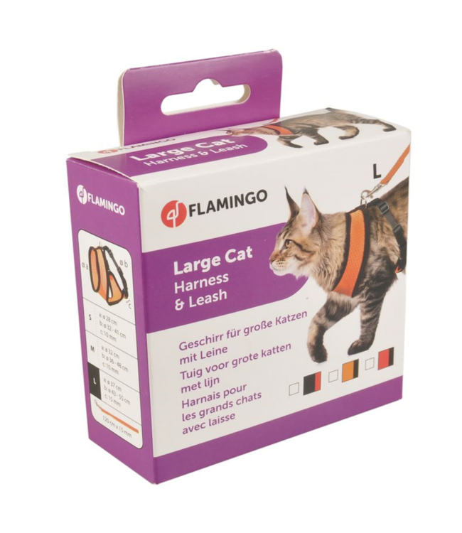 Flamingo Cat Harness "Harms"