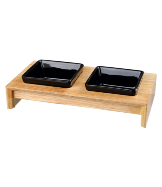Trixie Voer-/Waterbak Hout/Keramiek