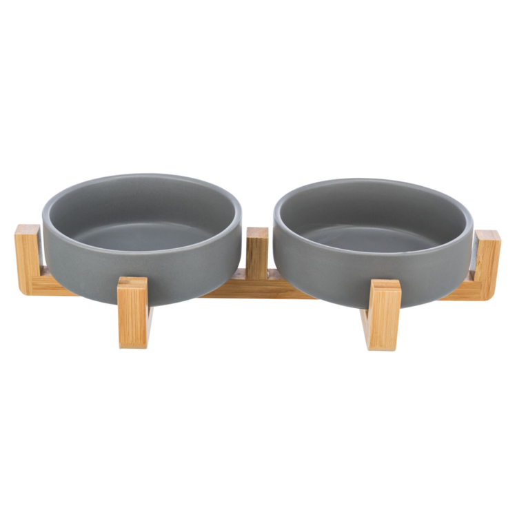 Trixie Voer-/Waterbak Keramiek/Bamboe