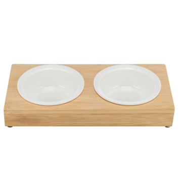 Trixie Voer-/Waterbak Bamboe/Keramiek