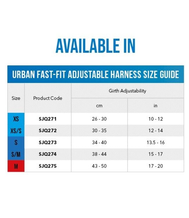 Rogz URBAN Fast Fit Adjustable Harness