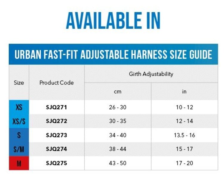 Rogz URBAN Fast Fit Adjustable Harness