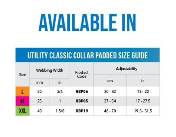 Rogz UTILITY Classic Collar Padded