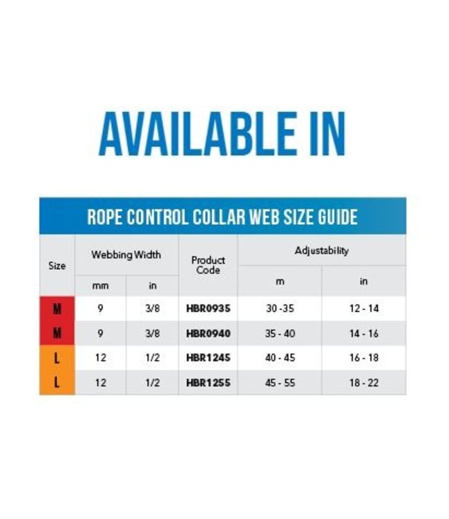 Rogz ROPE Control Collar Web