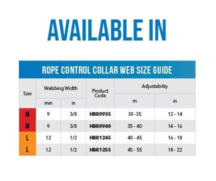 Rogz ROPE Control Collar Web