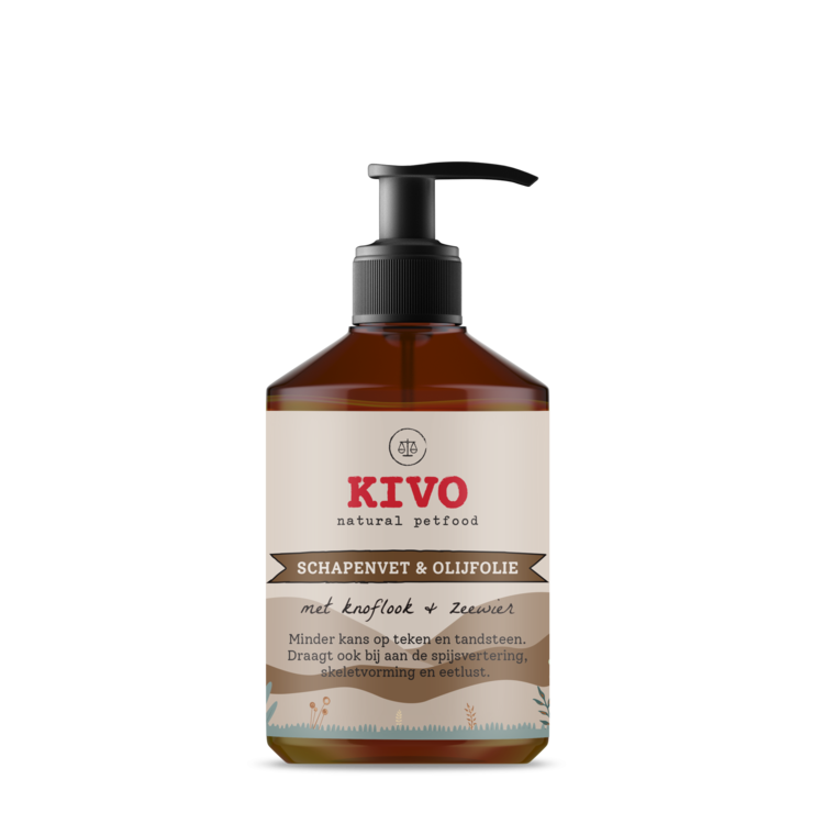 Kivo  Schafsfett Knoblauch & Seetang 500 ml