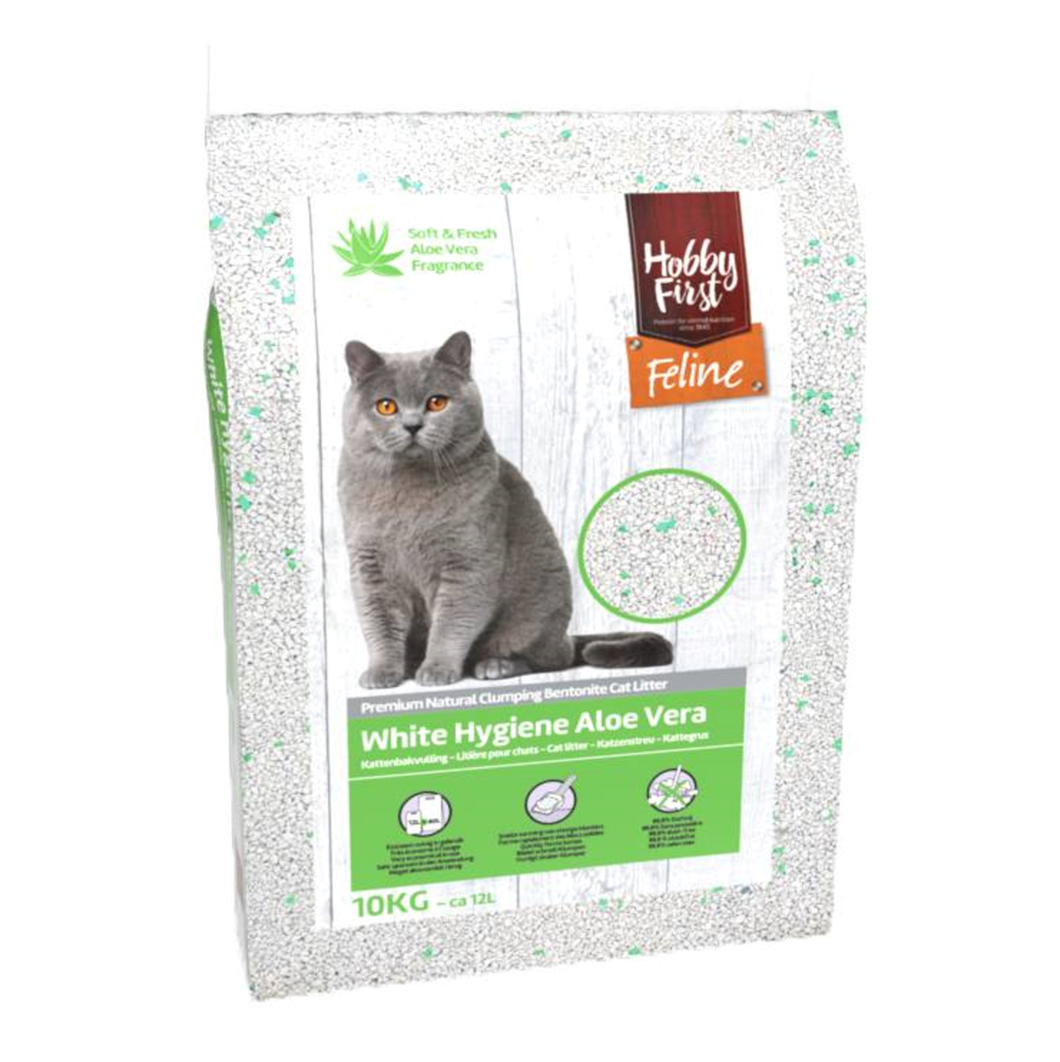 HobbyFirst Katzenstreu White Hygiene Aloe Vera - Animalis