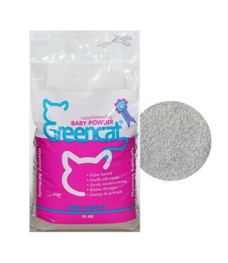 Greencat Kattenbakvulling "Baby Powder"