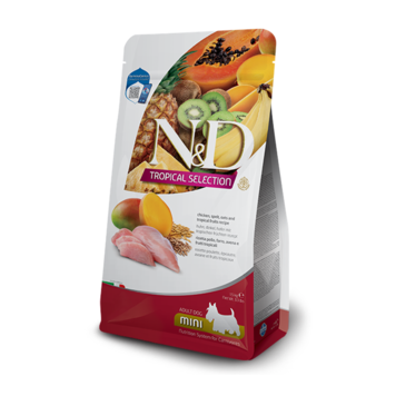Farmina N&D TROPICAL Adult Chicken, Spelt, Oats & Tropical Fruits Mini