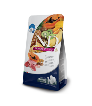 Farmina N&D TROPICAL Adult Lamb, Spelt, Oats & Tropical Fruits Medium/Maxi