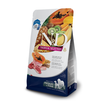 Farmina N&D TROPICAL Adult Lamm, Dinkel, Hafer & Tropische Früchte Medium/Maxi