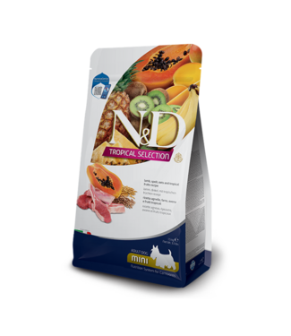 Farmina N&D TROPICAL Adult Lam, Spelt, Haver & Tropisch Fruit Mini