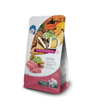 Farmina N&D TROPICAL Adult Varken, Spelt, Haver & Tropisch Fruit Medium/Maxi