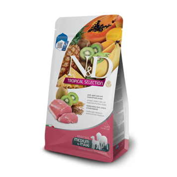 Farmina N&D TROPICAL Adult Pork, Spelt, Oats & Tropical Fruits Medium/Maxi
