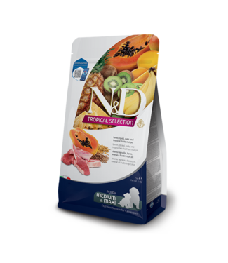 Farmina N&D TROPICAL Puppy Lam, Spelt, Haver & Tropisch Fruit Medium/Maxi