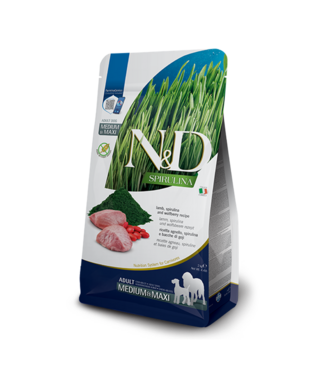 Farmina N&D SPIRULINA Adult Lamm, Spirulina & Goji Beeren Medium/Maxi