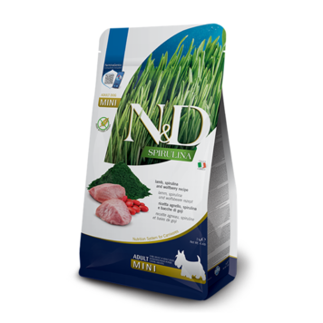 Farmina N&D SPIRULINA Adult Lamm, Spirulina & Goji Beeren Mini