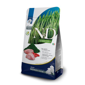 Farmina N&D SPIRULINA Puppy Lam, Spirulina & Goji Bessen Medium/Maxi