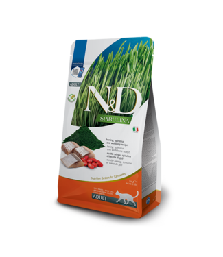 Farmina N&D SPIRULINA Cat Adult Herring, Spirulina & Goji Berries