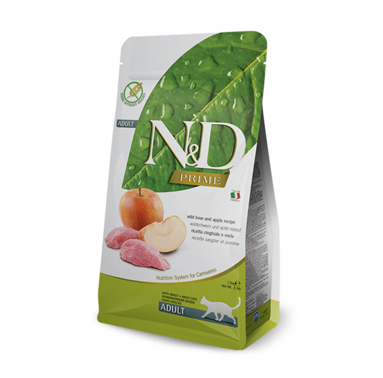 Farmina N&D PRIME Cat Adult Wild Boar & Apple