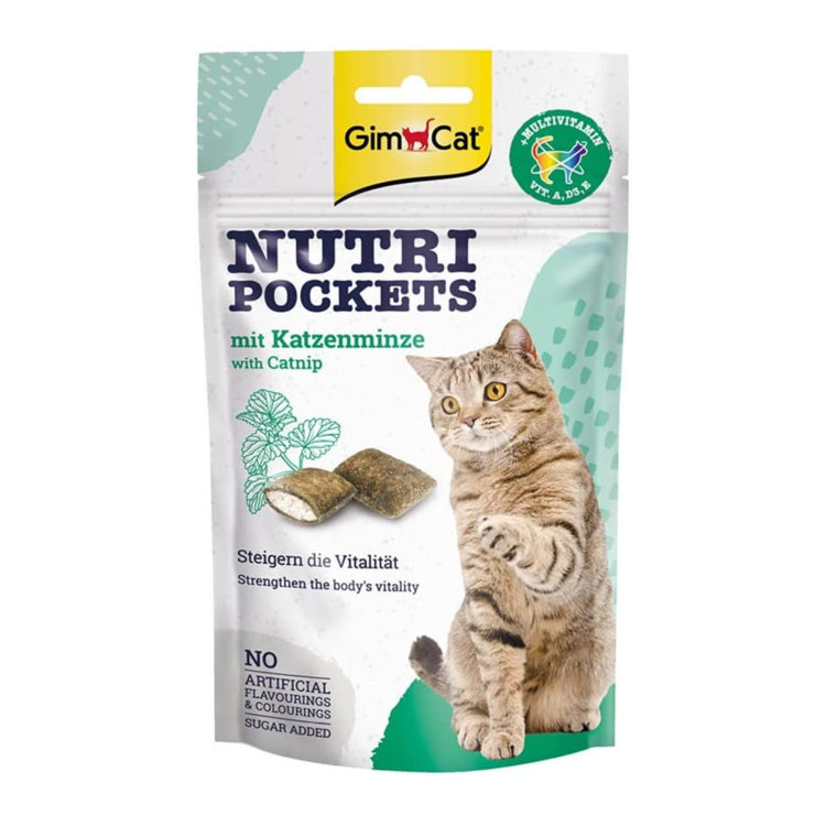 GimCat Nutri Pockets Kattenkruid + Multi Vitamine