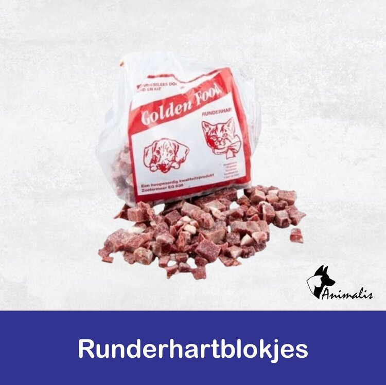 Golden Food Beef Heart Cubes 500 gr