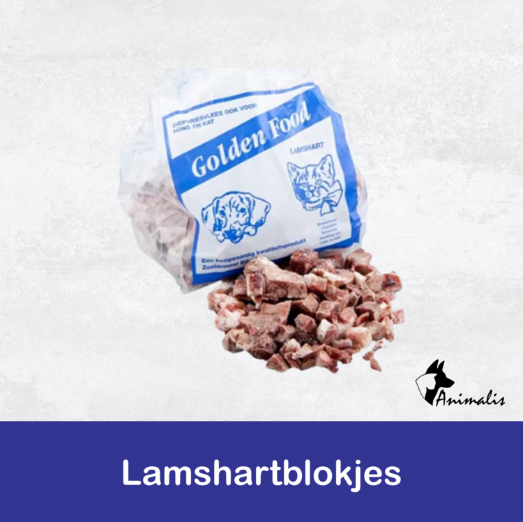 Golden Food Lamshart Blokjes 500 gr