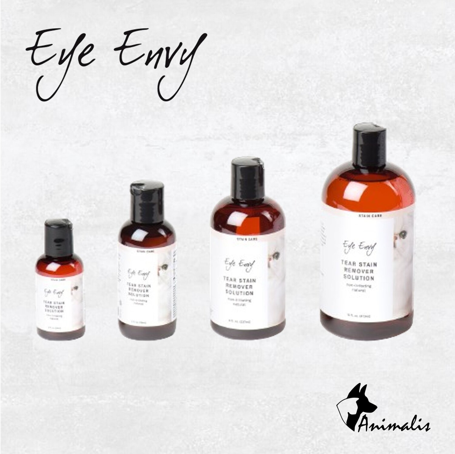 Eye Envy Tear Stain Remover For Dogs - Natural Solution With Colloidal Silver 8oz