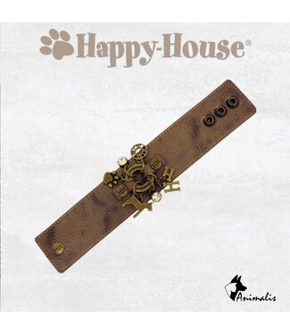 Happy-House "Armband Leder Braun Bronze"