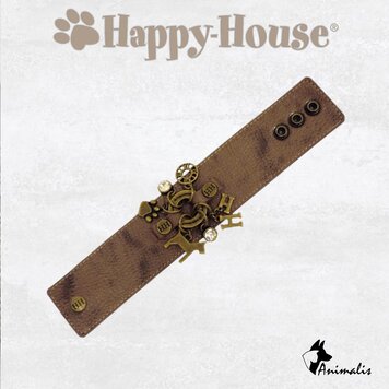 Happy-House "Armband Leer Bruin Brons"