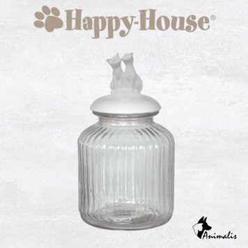 Happy-House "Storage Jar Cat White"
