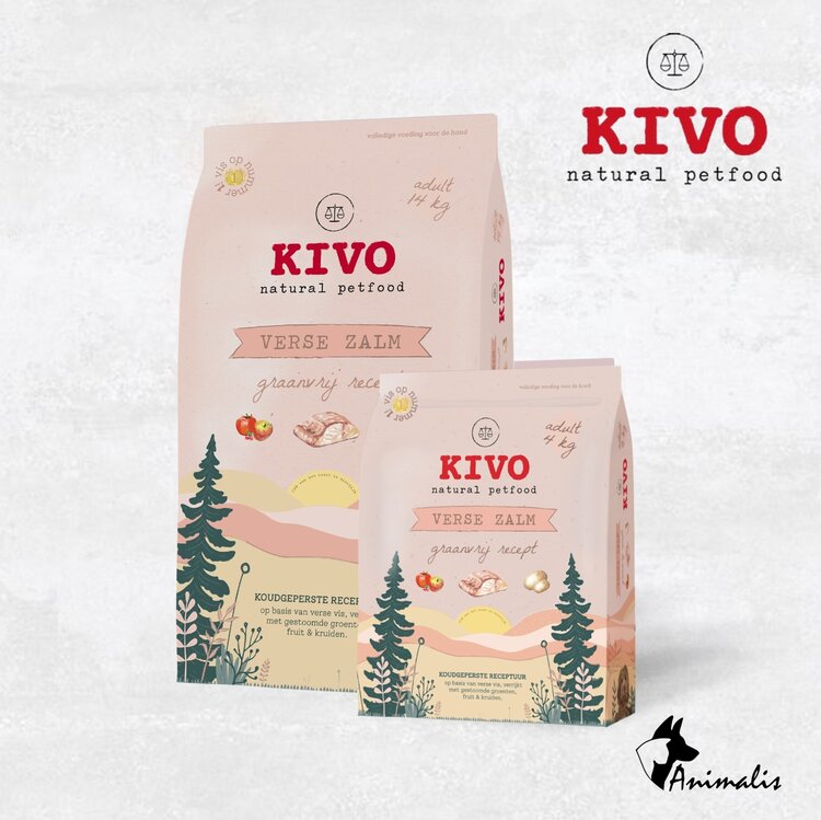 Kivo Adult Zalm Koudgeperst Graanvrij