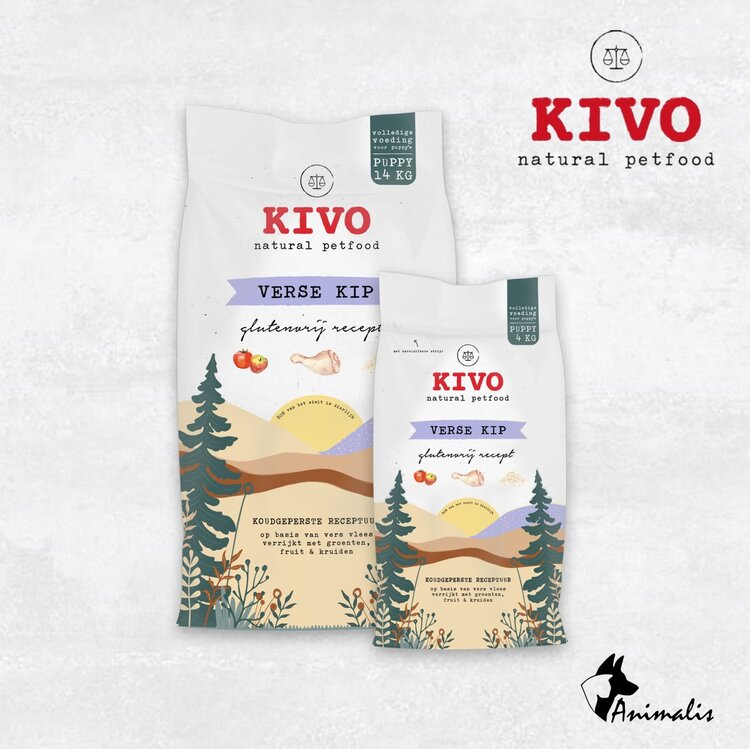 Kivo Puppy Kip Koudgeperst Glutenvrij