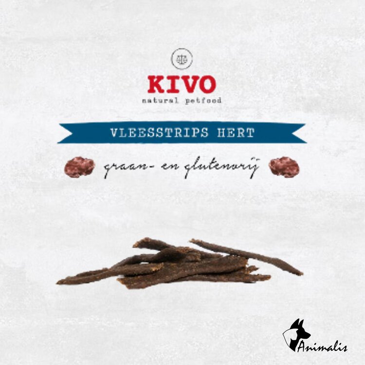 Kivo VLEESSTRIPS "Hert" (200 gr)