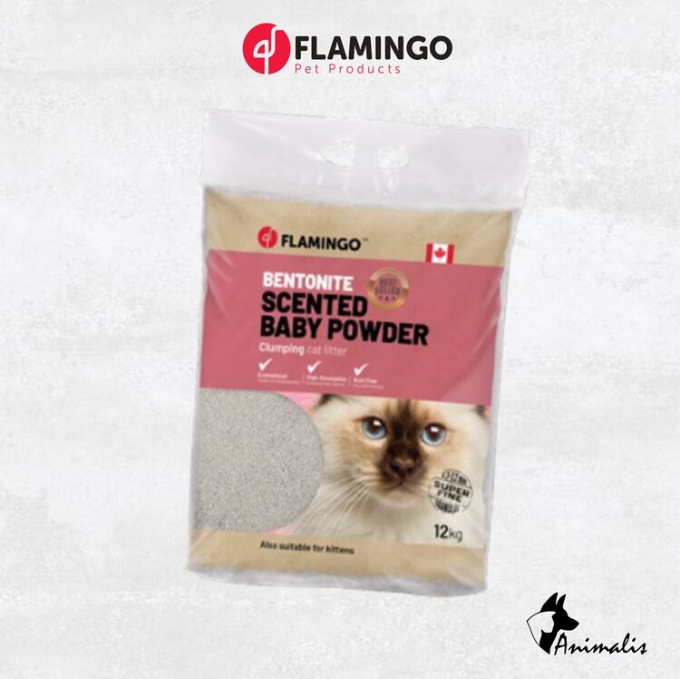 Flamingo Cat Litter "Baby Powder Scent"
