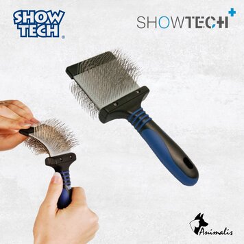 ShowTech Borstel Slicker "Twin-Flex"