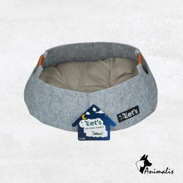 Let's Relaxing Basket Grey