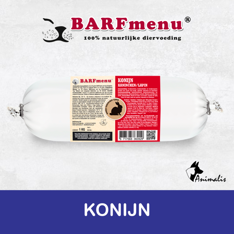BARFmenu Konijn