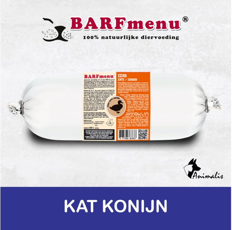 BARFmenu Katze Ente