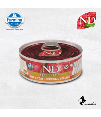 Farmina Katze N&D "Adult Quinoa Skin & Coat Hering"