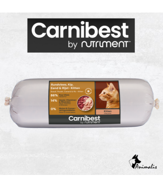 Nutriment CARNIBEST Kat "Rund, Kip, Eend & Rijst Kitten"
