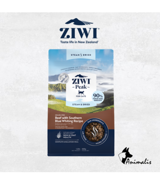 Ziwi Peak "Kat STEAM & DRIED Beef with Southern Blue Whiting"